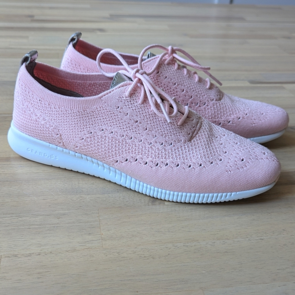 Cole Haan Women's Zerogrand Oxford Lace‎ Up Shoes Pink Blush
